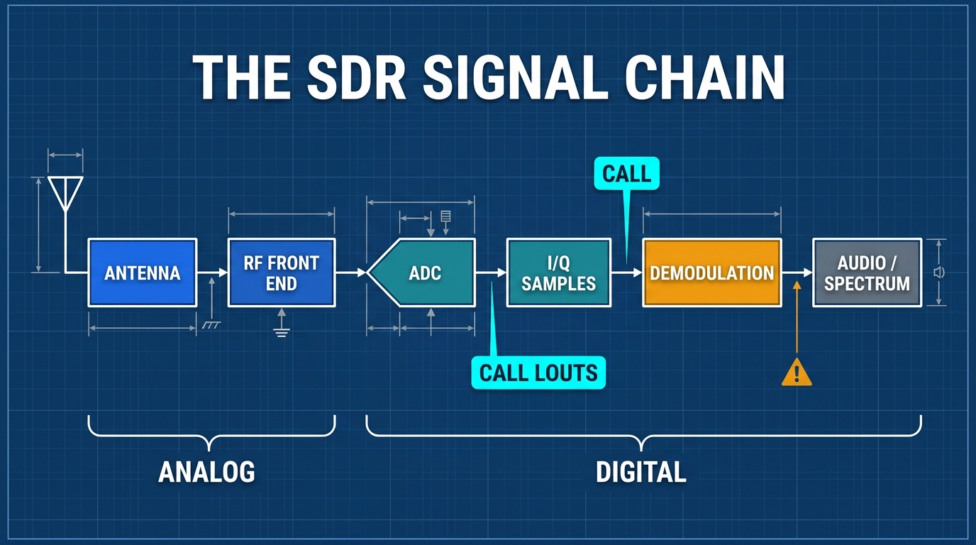 SDR 讯号链运作原理